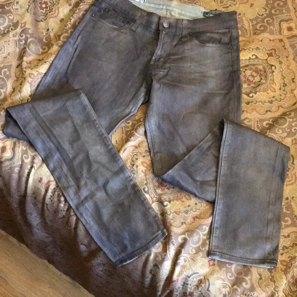 Waxed jean